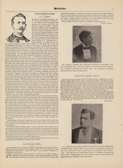 Anti-Espiritualismo, F D Hewes, Hugh G Emmett, A J Martvne de American School